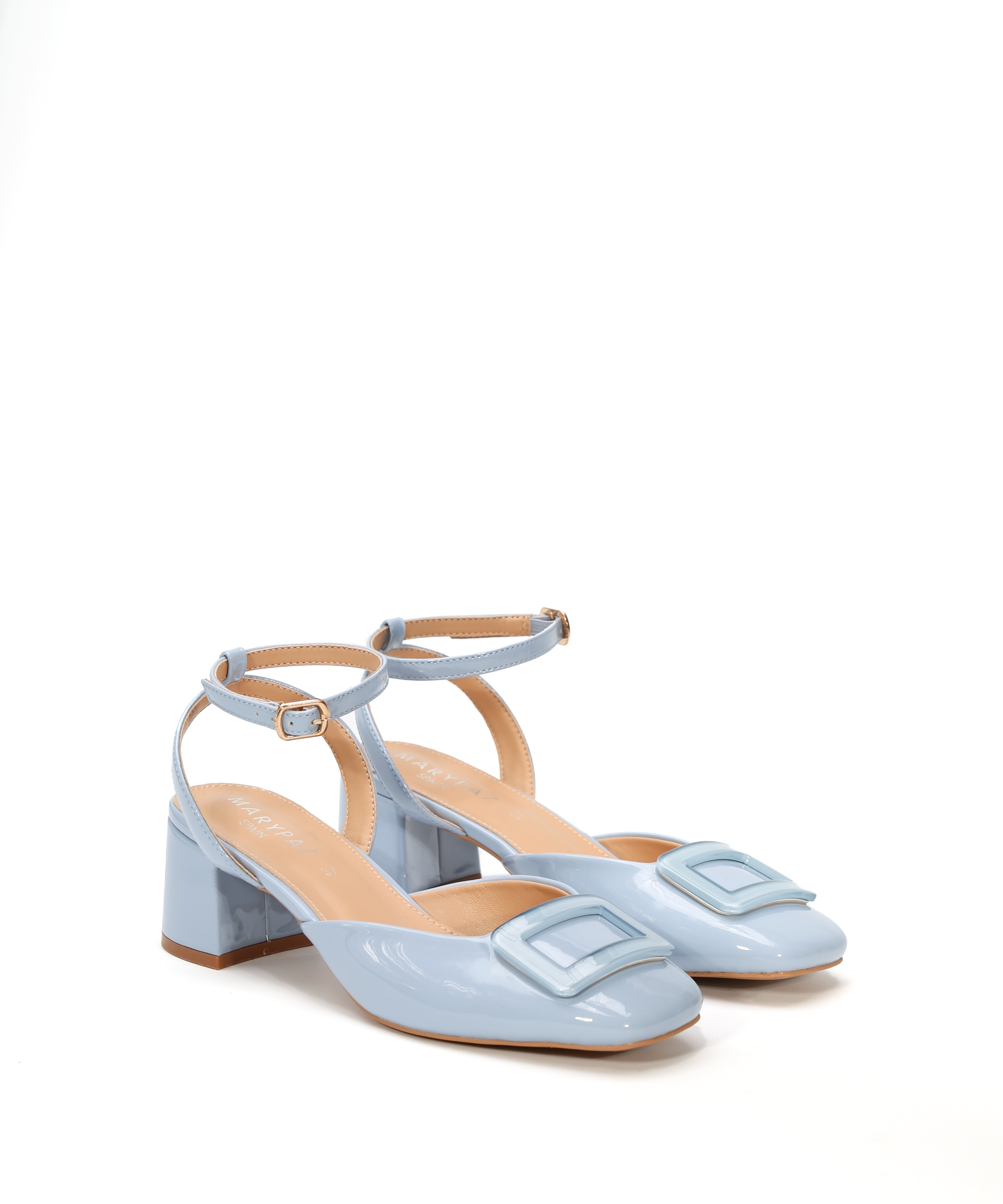 Zapatos tacón punta cuadrada image number null